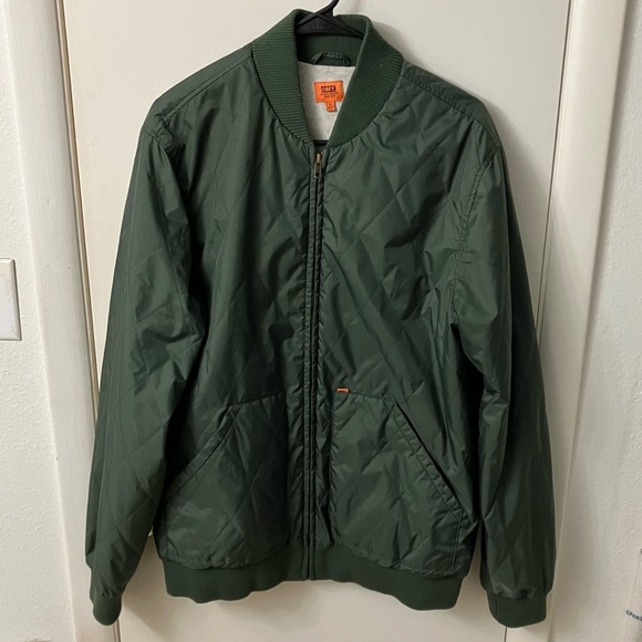 Obey Other - OBEY Bomber Jacket Green Light Coat Large Mens L